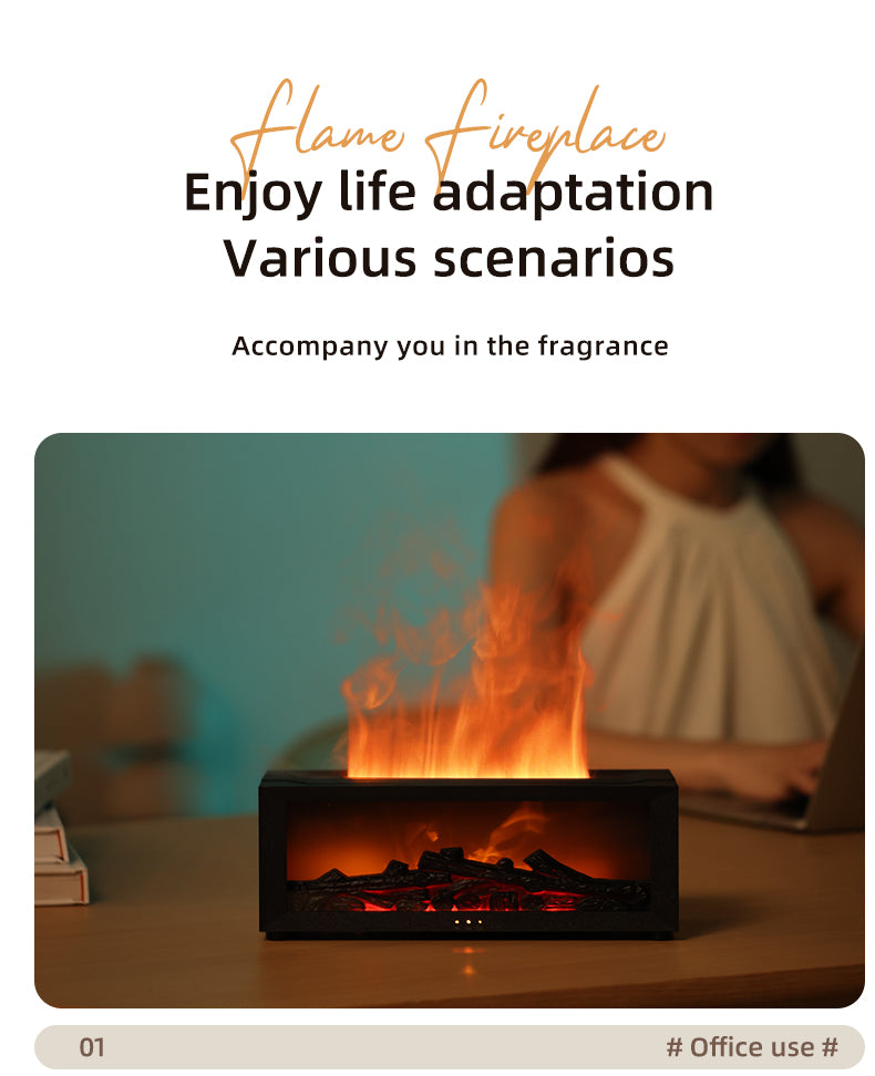 The Hearth glowing on a desk