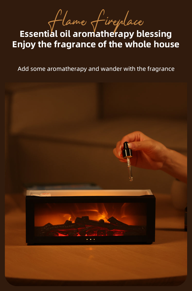 Adding a scent oil drop to The Hearth at night